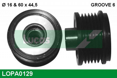 LUCAS ENGINE DRIVE lopa0129 -  Механизм свободного хода генератора